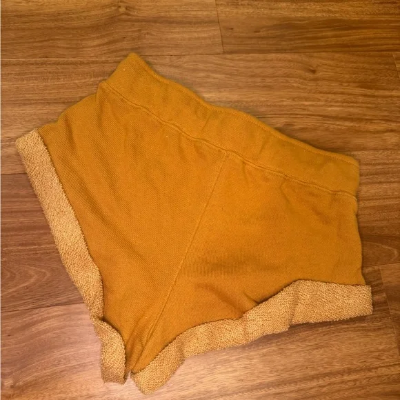 Forever 21 Mustard Knit Shorts - Picture 2 of 4